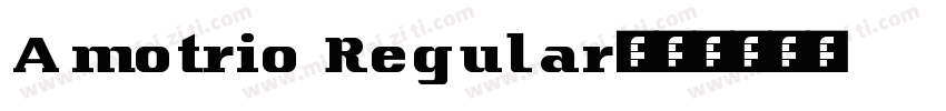 Amotrio Regular字体转换